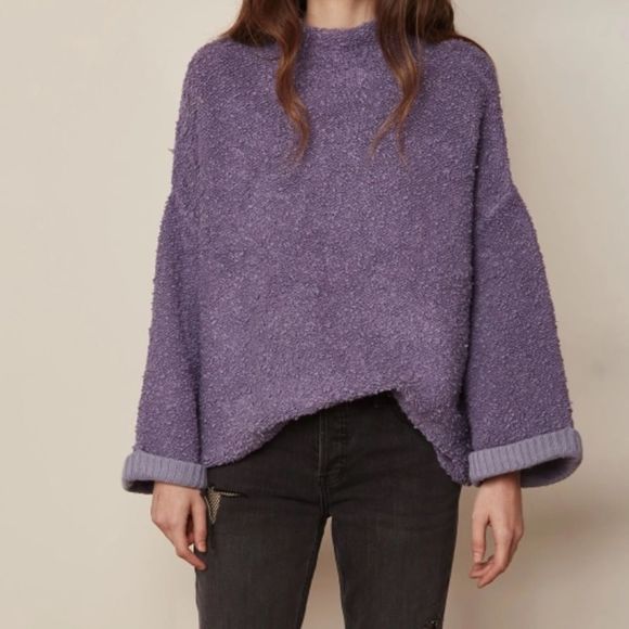 Free People Sweaters - Free People Cuddle Up Popcorn Cocoon Sweater
